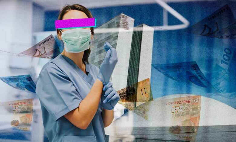 Piso da enfermagem pode ser bancado por novo projeto de repatriação. (Imagem: Arte Migalhas)